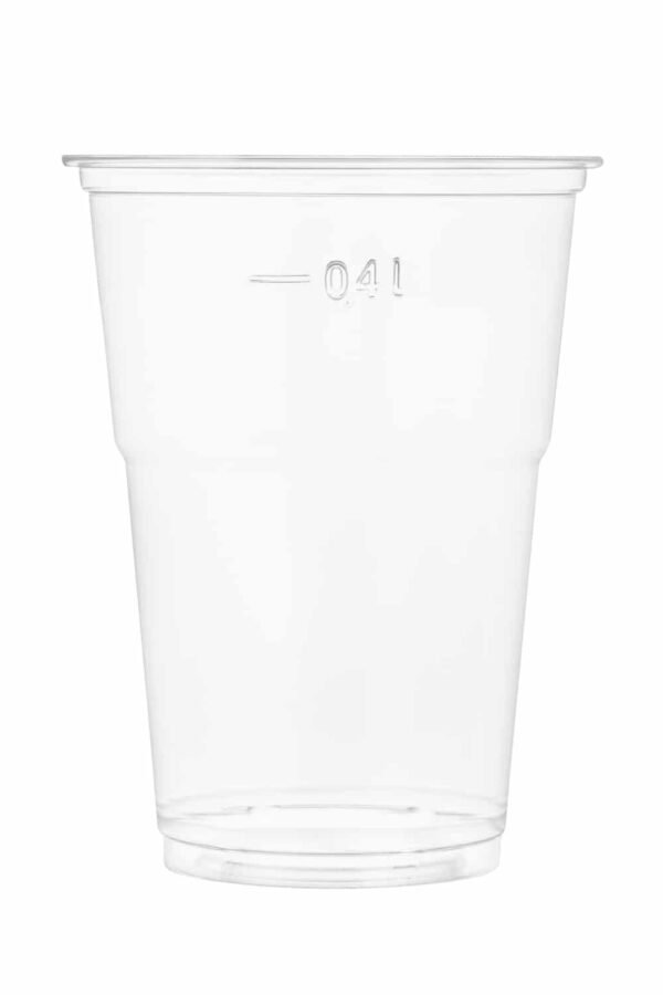 GOBELET TRANSPARENT RPET ECO 14OZ-400ML  95MMØ/129 MM  X50