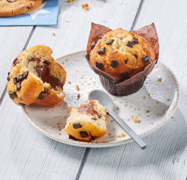 MUFFIN NATURE FOURRAGE CHOCOLAT NOISETTE 120 G / 24  PCS